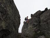 Da Carona al Pizzo del Becco (2507 m.) per via ferrata, con discesa dal Passo di Sardegnana, Lago Colombo e Laghi Gemelli il 25 agosto 2009 -  FOTOGALLERY